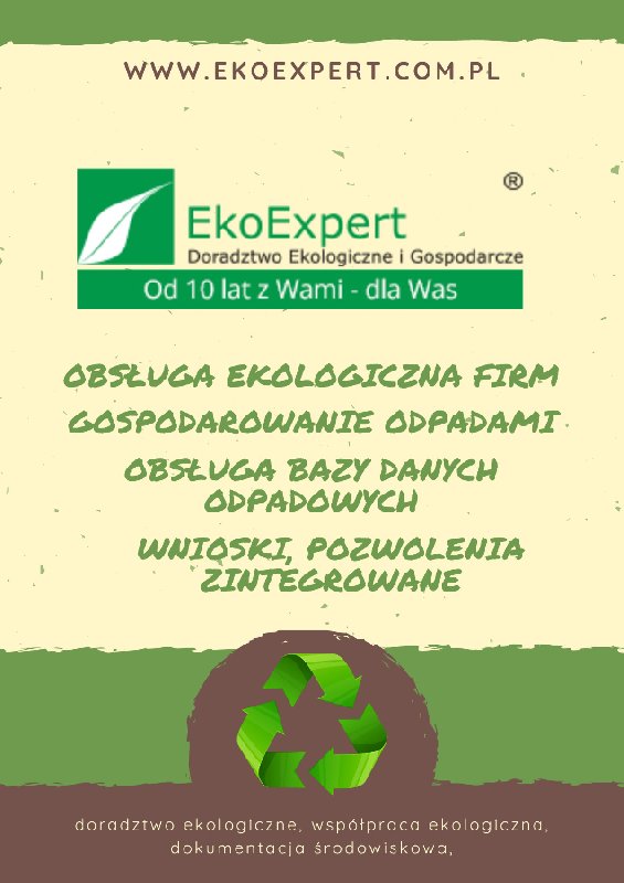 Doradztwo ekologiczne zarządzanie dokumentacją odpadami EkoExpert