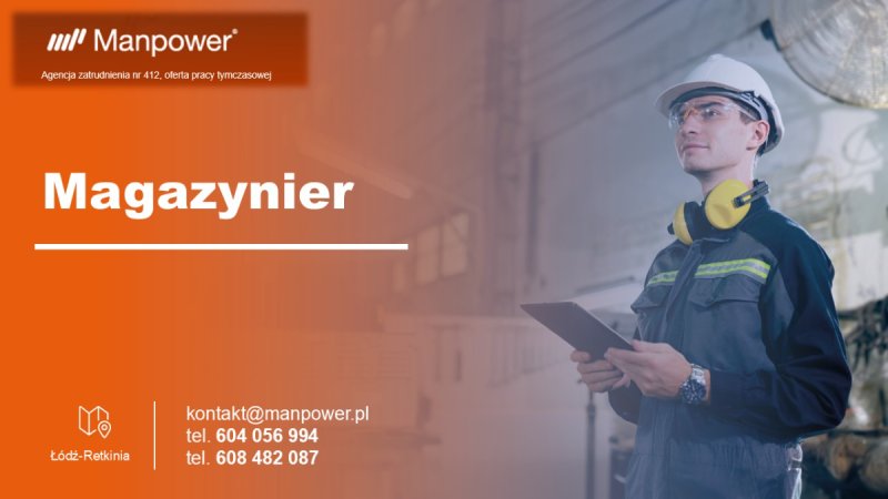 Poszukiwany Magazynier w Łodzi!!!