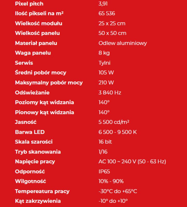 Wynajem Ekran LED 15m2 na platformie - 02 Wynajem Ekran LED 15m2 na platformie - 02