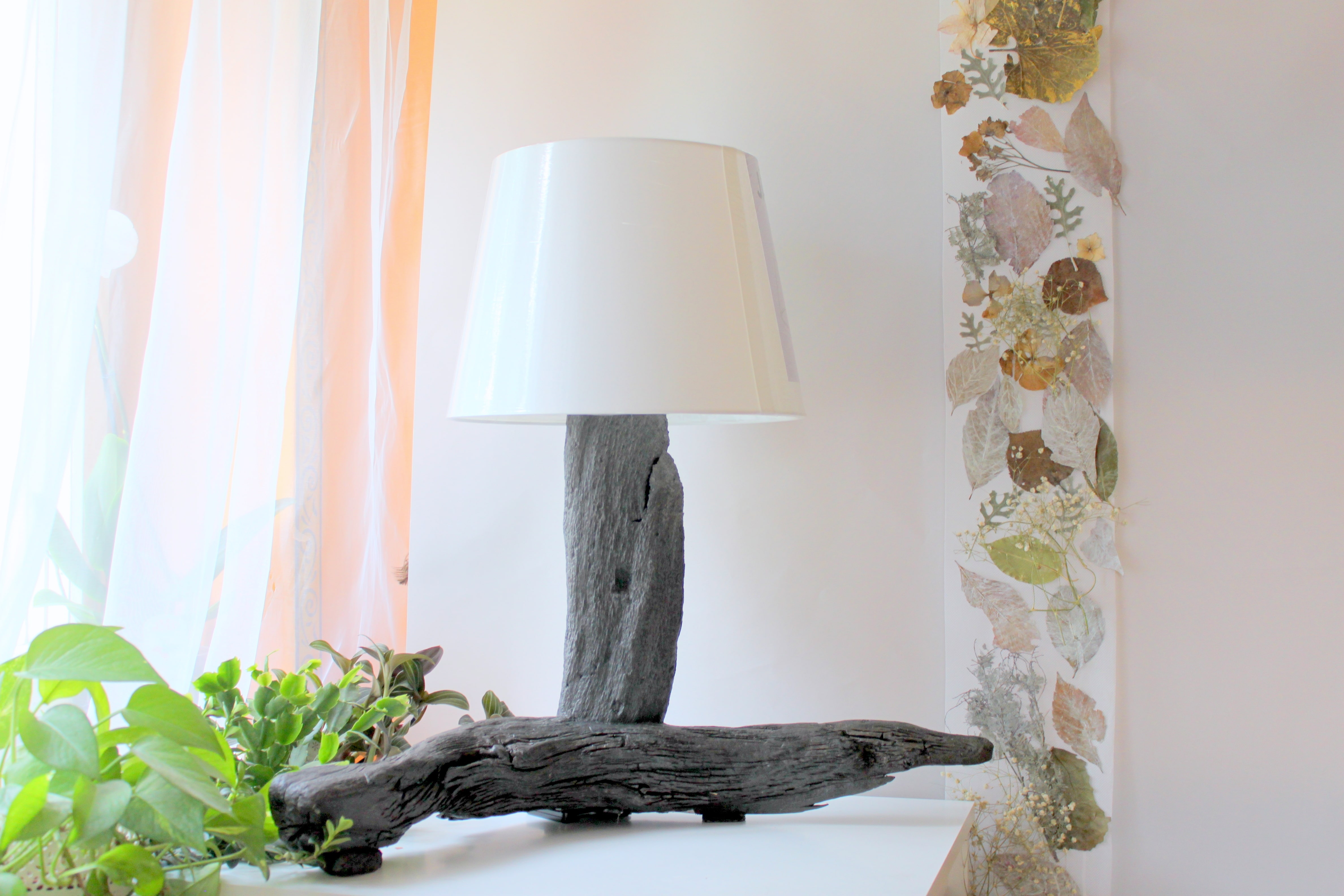 Lampa z drewna z morza - 07