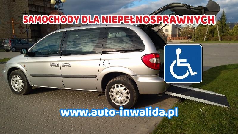 Chrysler Voyager przystosowany do przewozu osoby niepełnosprawnej