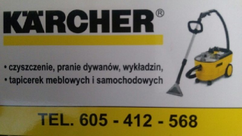 Karcher Mosina czyszczenie wykładzin dywanów tapicerki ozonowanie
