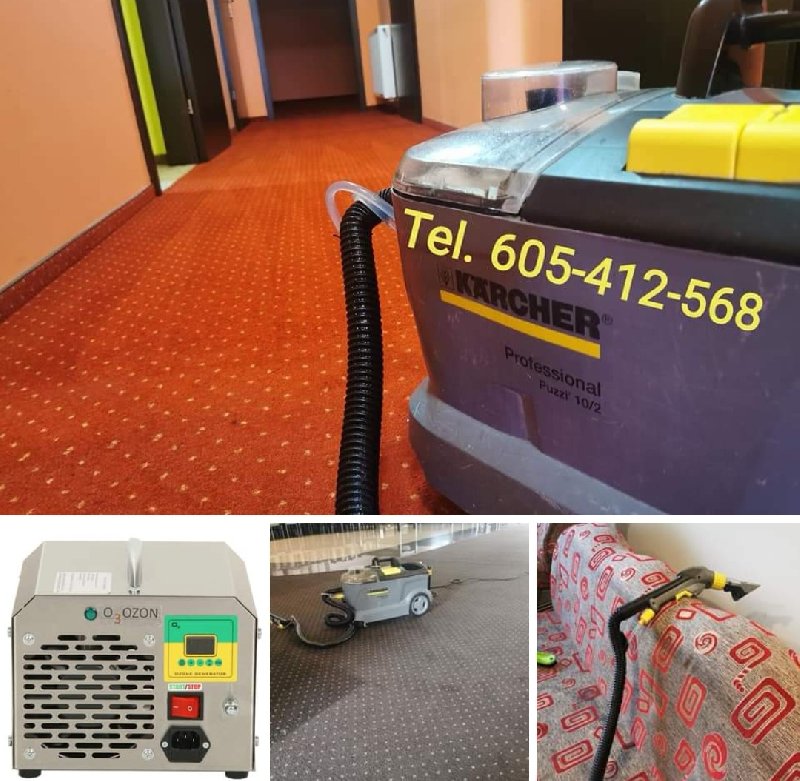 Jerka Karcher pranie dywanów wykładzin tapicerki ozonowanie