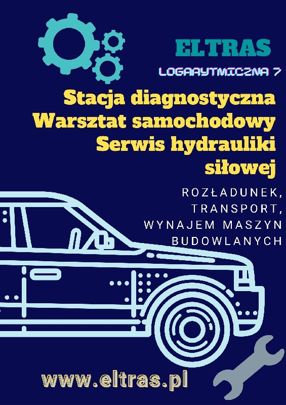 Naprawa samochodów diagnostyka pojazdu wynajem maszyn ELTRAS Białystok