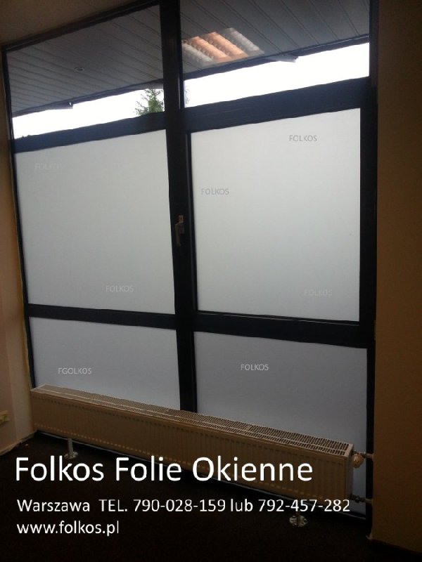 Oklejanie szyb Warszawa Folkos folie okienne