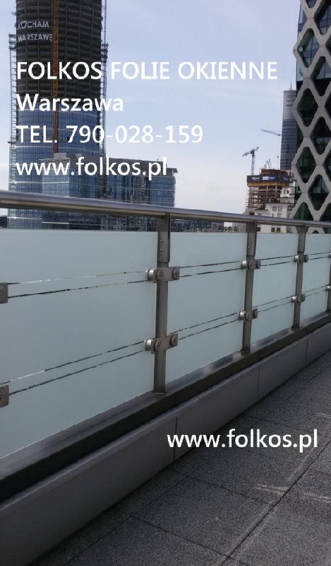 Folie matowe na balkon Folkos,folie Lazurowa, Batalionów Chłopskich - 02