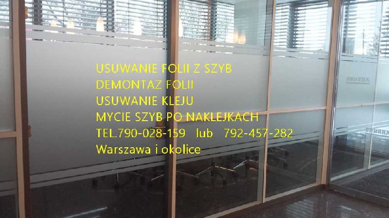 Usługa usuwania zrywania folii, naklejek, usuwanie napisów, oznaczeń - 01
