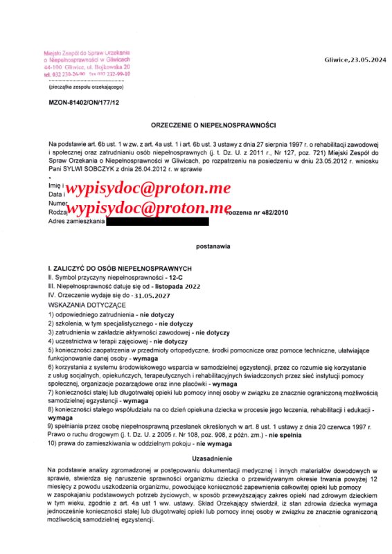 Orzeczenie O Niepełnosprawności: Stopień Lekki, Umiarkowany, Znaczny - 01 Orzeczenie O Niepełnosprawności: Stopień Lekki, Umiarkowany, Znaczny - 01