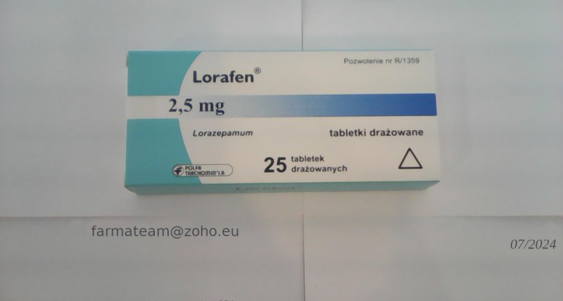FarmaTeam Estazolam 2mg, Lorafen 2,5mg Wysyłka w 24h - 01