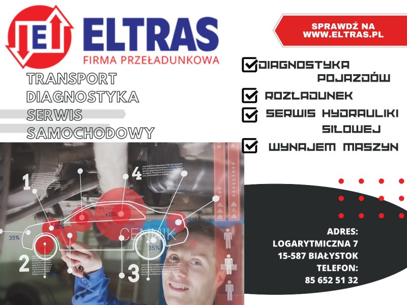 Warsztat samochodowy Białystok ELTRAS badania - 01