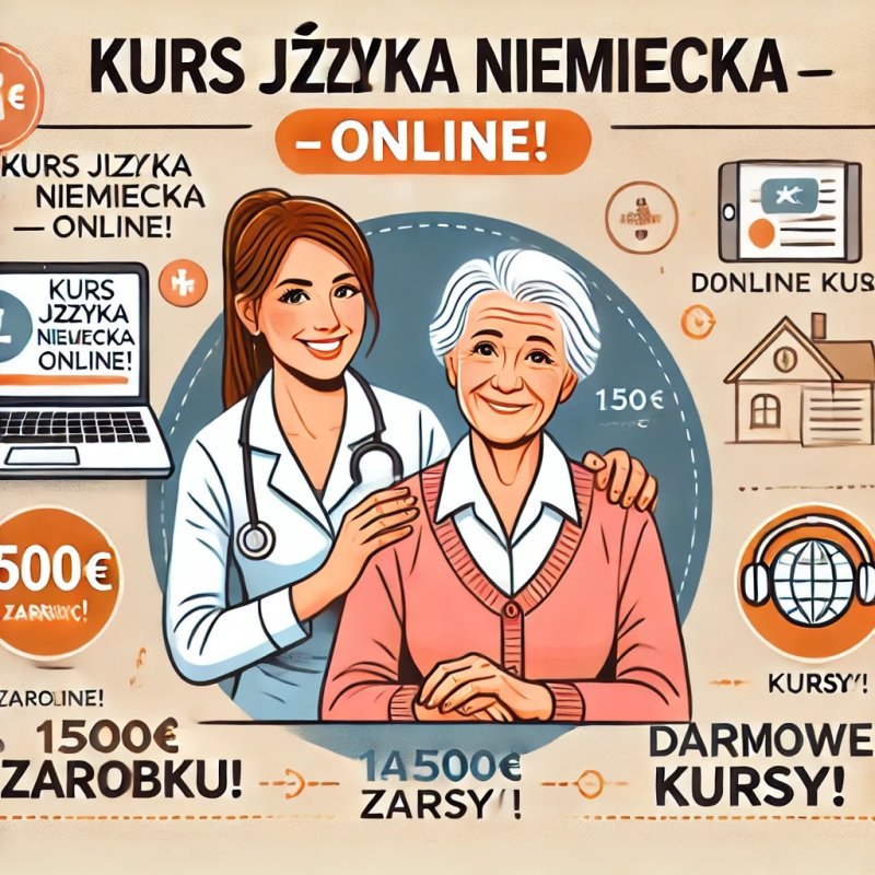 Niemcy praca w opiece + KURS języka