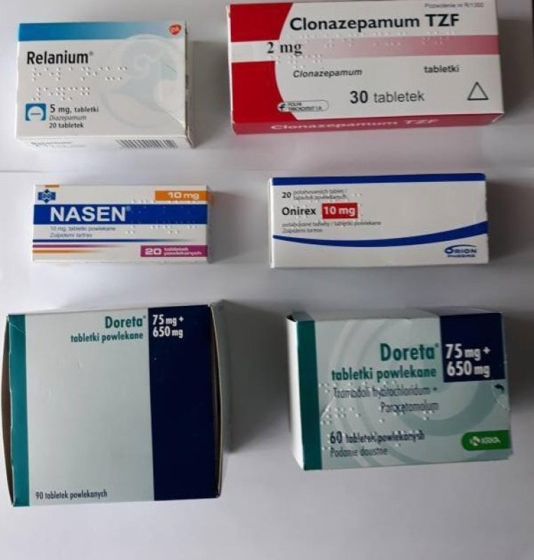 Doreta, Medikinet, Nasen, Relanium, Onirex