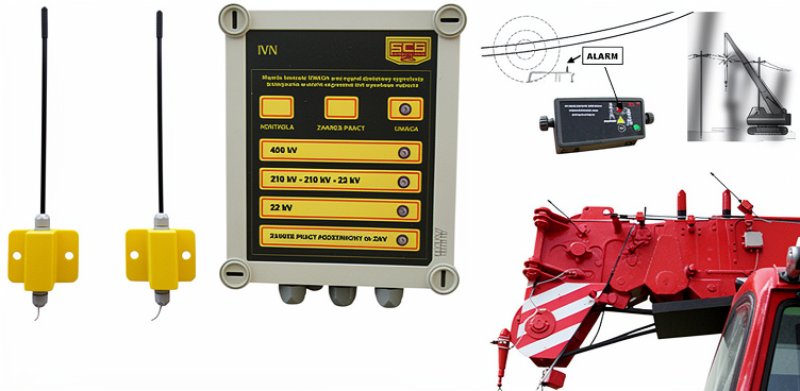 Sygnalizator / Czujnik wysokiego napięcia do żuraw