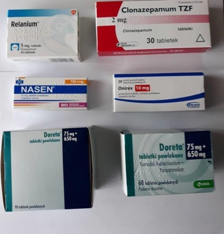 Doreta,Nasen,Clonazepam,Onirex,Medikinet,Xanax
