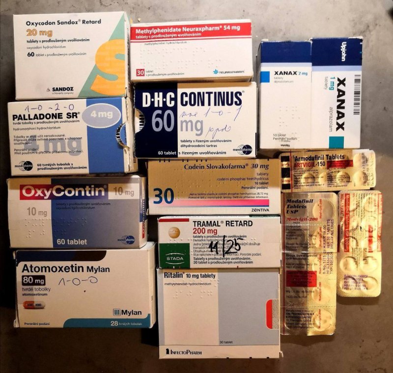 Oxycontin,DHC,MST,Xanax,Tramal,Nsen,Medikinet