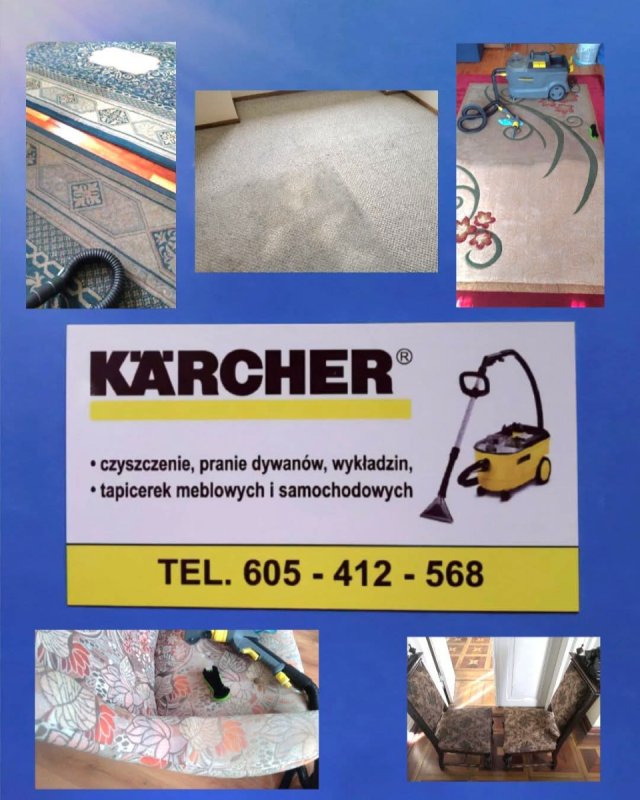 Mosina karcher dywanów wykładzin tapicerki
