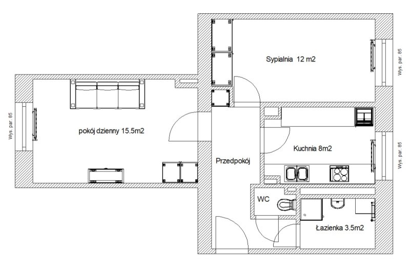 Mieszkanie 2 pokojowe do wynajęcia Warszawa Wola