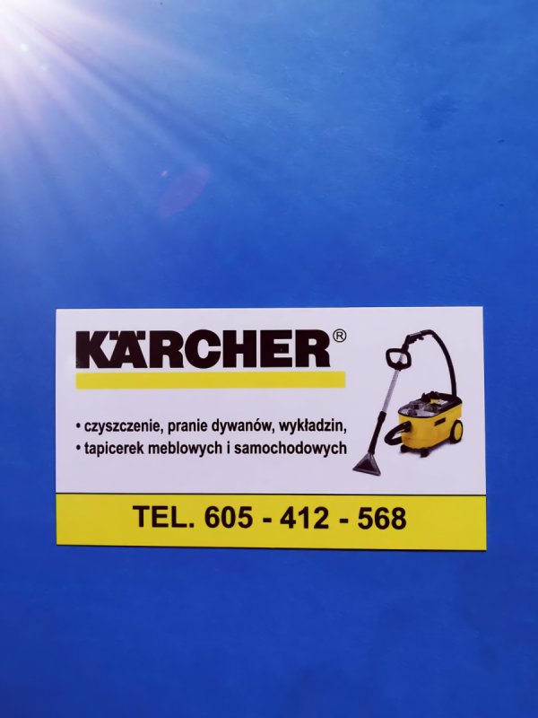 Poznań karcher dywanów wykładzin tapicerki