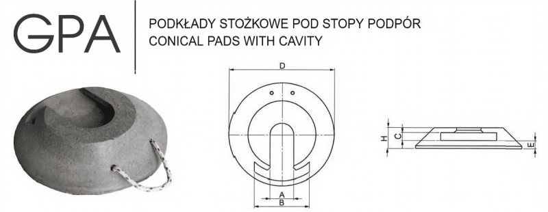Podkład pod stopy podpór żuraw, dźwig - 02