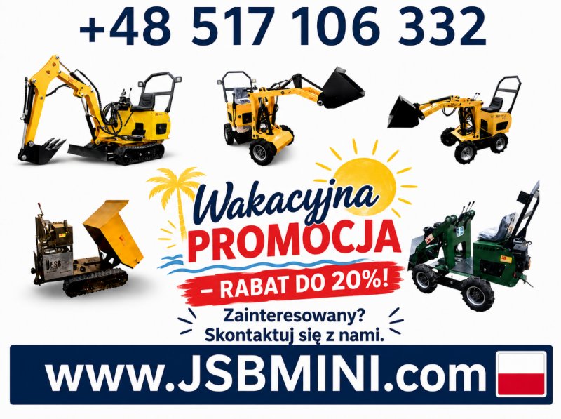 Osprzęt Rolniczy Budowlany + Koparka Ładowarka Woz