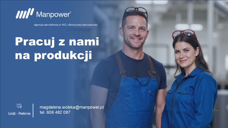 Zatrudniamy na produkcję! / grafikowy syst. pracy/