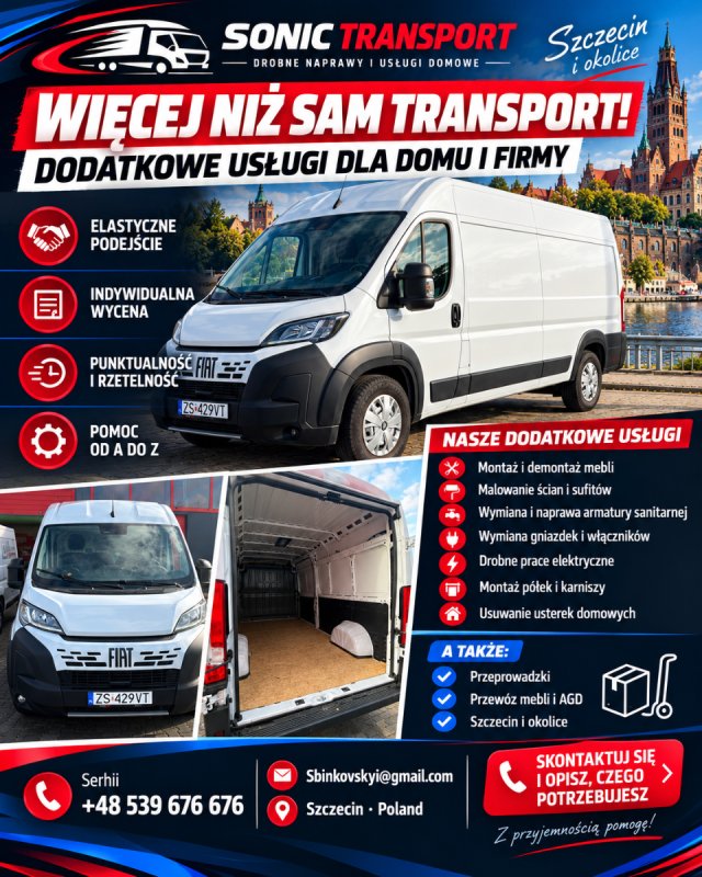 Sonic Transport przeprowadzki i transport w Szcz - 01